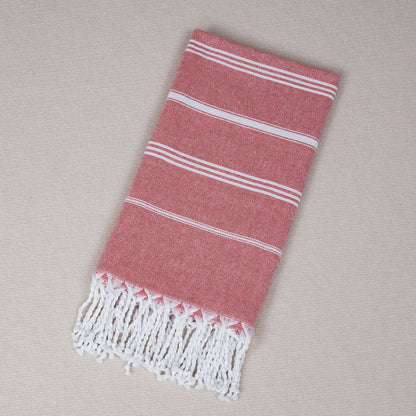 Oversized Tassel Beach Towel–Quick-Dry Cotton Blend Tassel Beach Blanket