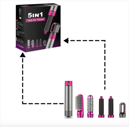 Multifunctional Hot Air Curling Iron–Constant Temperature Hair Styling Tool for Men & Women