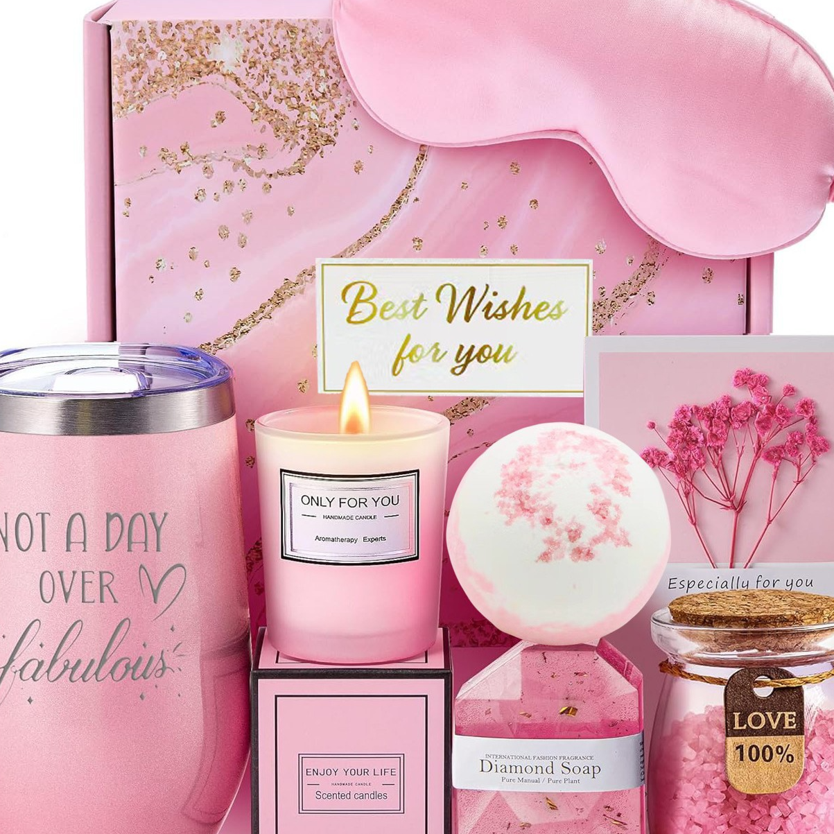 Luxury Spa Gift Basket For Women–Self Care Gift Set For Birthdays, Mother's Day & Special Occasions