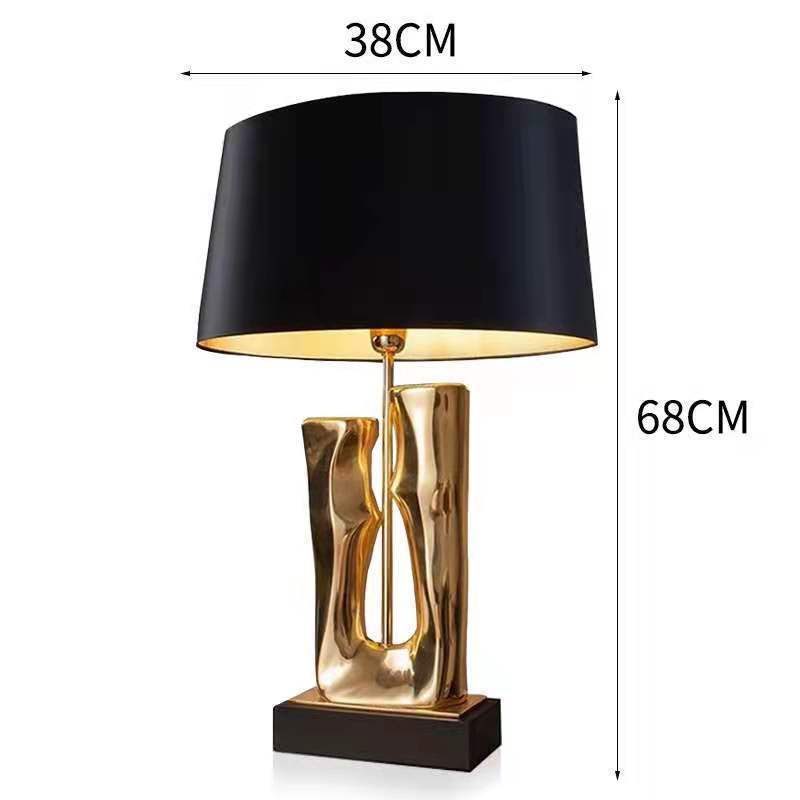 Nordic Metal Table Lamp - Post-Modern Artistic Bedside & Ambient Lamp