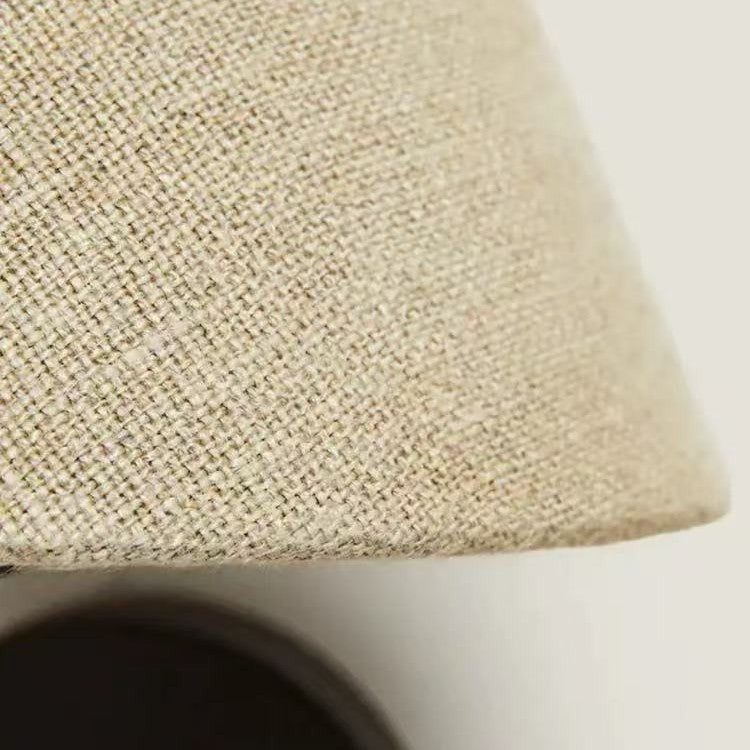 Wabi-Sabi Linen Wall Light - Japanese Nordic Vintage LED Wall Lamp for Bedroom & Hallway
