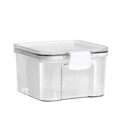 Airtight Storage Jar with White Lid–Stackable Kitchen Food Container, BPA-Free Grain, Snack & Tea Storage (460ml–1800ml)