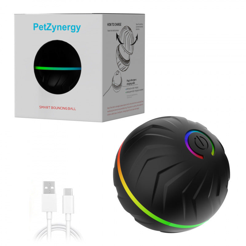 Smart Interactive Bouncing Dog Ball–Durable Rubber Automatic Bounce Toy For Dogs