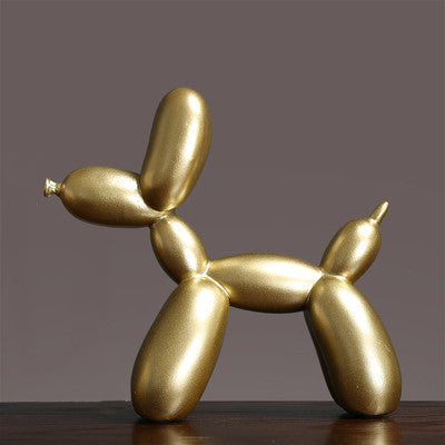 Nordic Balloon Dog Ornament–Modern Luxury Resin Home Décor Sculpture