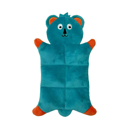 Stuffing-Free Plush Dog Toy–Squeaky Bite-Resistant Animal Chew Toy