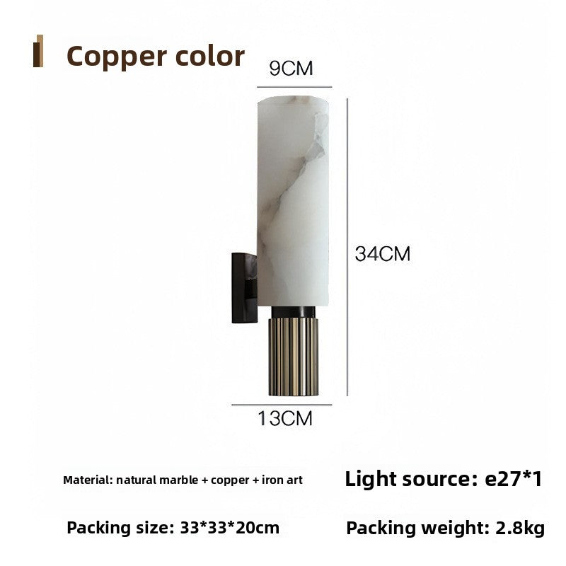 Cloud Stone & Copper LED Wall Light - Luxury Modern Wall Lamp