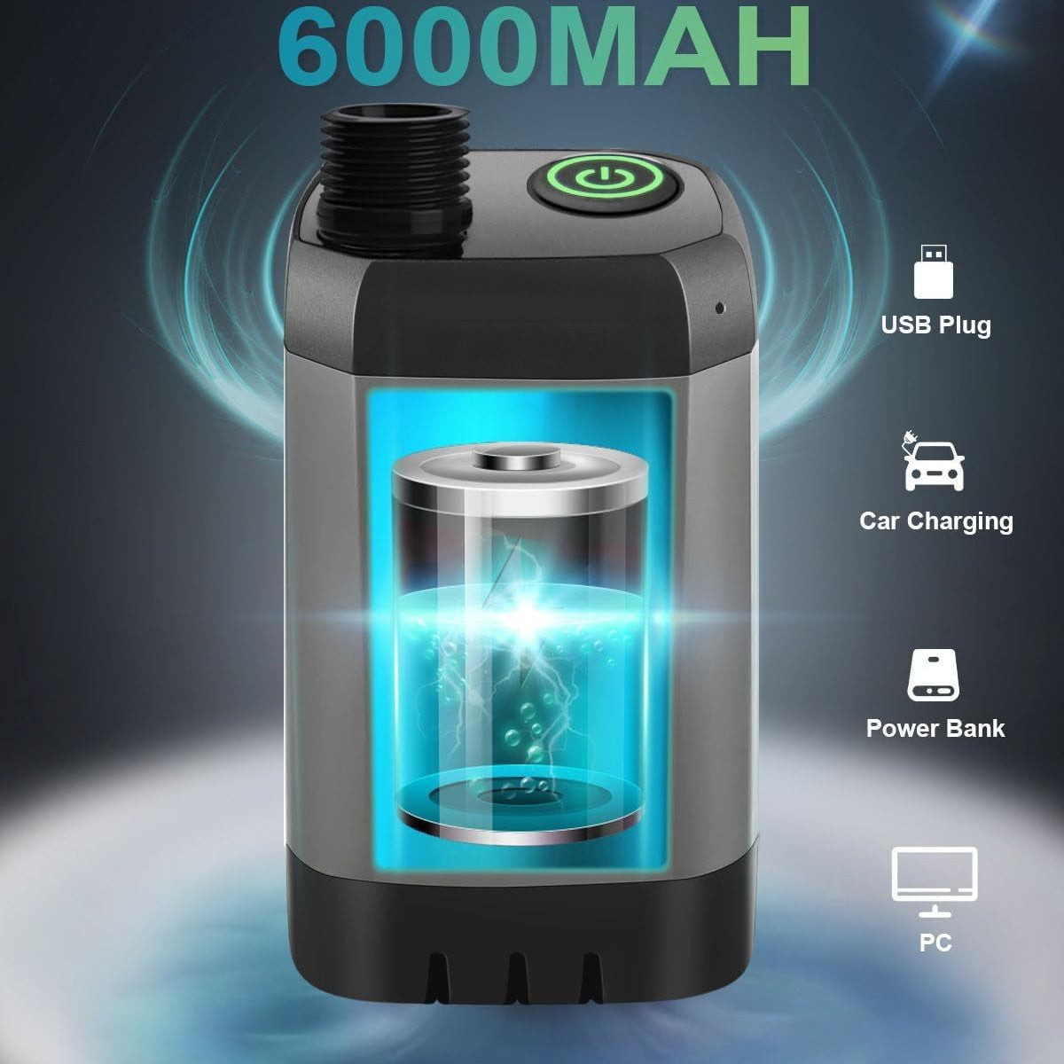 Portable Rechargeable Camping Shower–High-Pressure Outdoor Shower With Digital Temperature Display