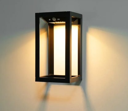 Solar Powered Outdoor Wall Light–Waterproof LED Garden Light for Patio, Fence & Courtyard