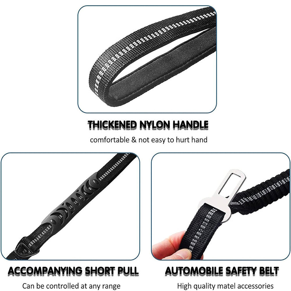 Heavy-Duty Bungee Dog Leash–Shock Absorbing Tactical Lead For Medium & Large Dogs