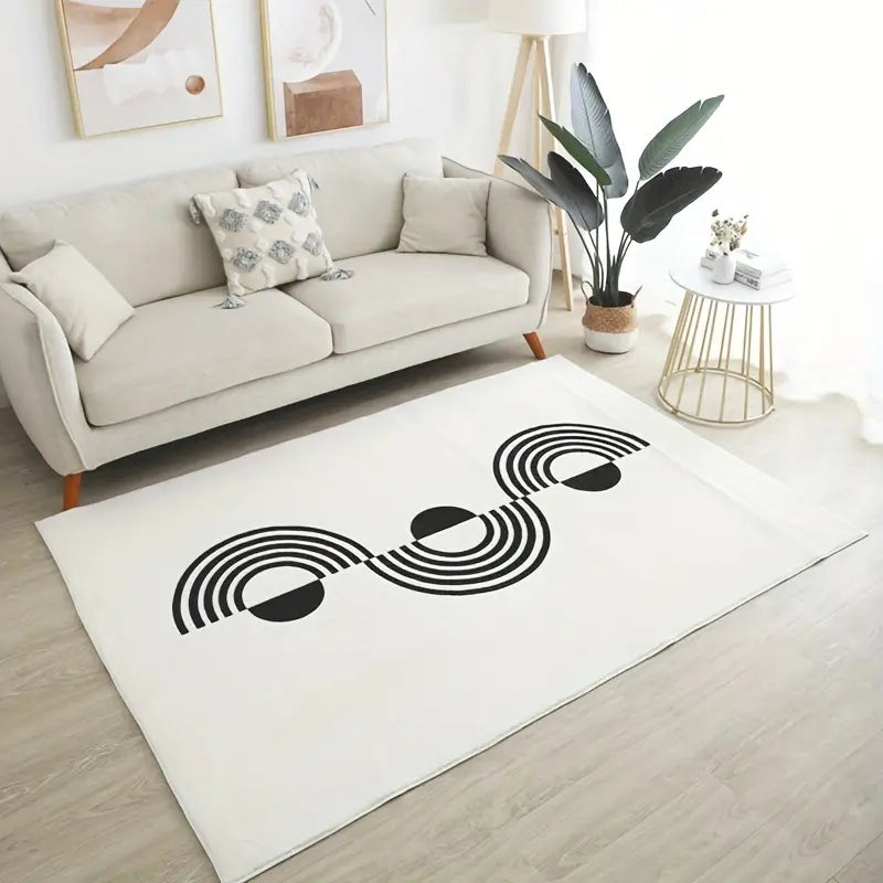 Modern Cashmere Floor Mat–Soft Rectangle Area Rug for Bedroom, Bathroom & Living Room Décor