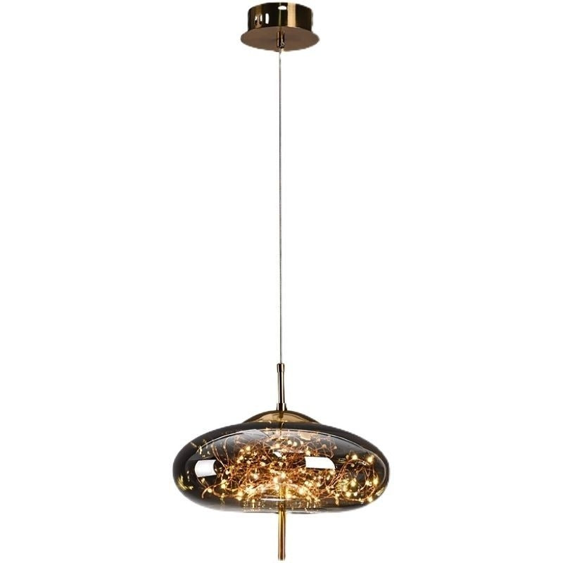 Nordic Glass Pendant Light–Modern Starry Sky LED Hanging Ceiling Light