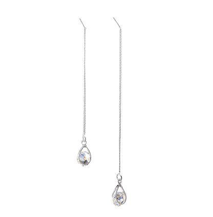 Water Drop Tassel Earrings–Asymmetrical Gold & Silver Drop Earrings, Elegant Alloy Statement Jewellery