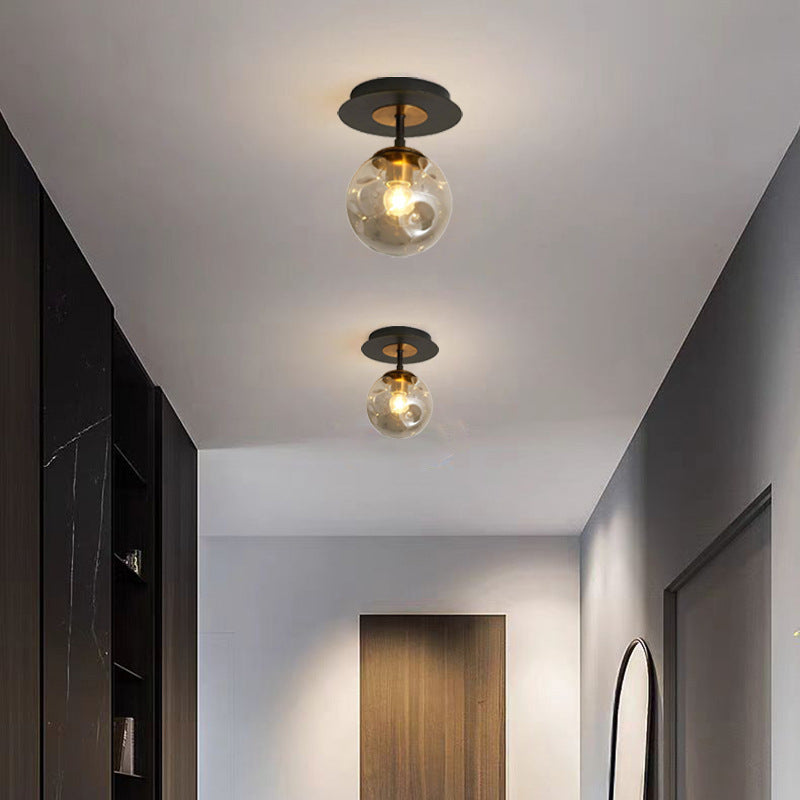 Modern Nordic LED Ceiling Light - Glass Pendant Ceiling Lamp for Hallway, Entryway & Living Room