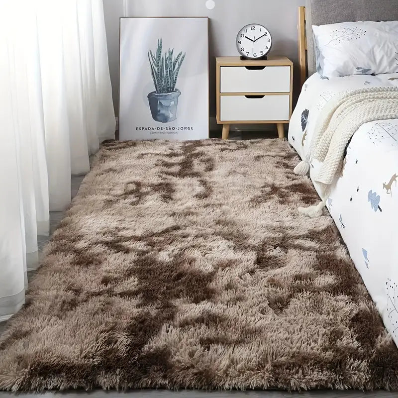 Soft Plush Area Rug–Modern Tie-Dye Non-Slip Carpet for Bedroom & Living Room Décor