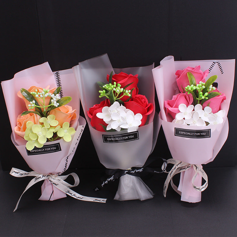 Luxury Soap Flower Bouquet Gift Box–Everlasting Rose Arrangement for Special Occasions