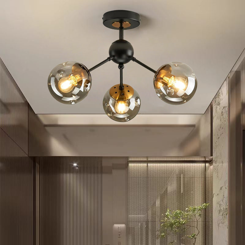 Modern Nordic LED Ceiling Light - Glass Pendant Ceiling Lamp for Hallway, Entryway & Living Room