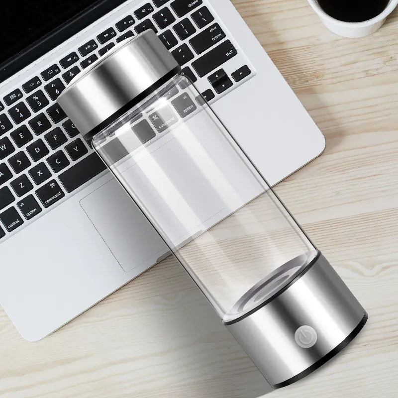 Portable Hydrogen Water Bottle–Rechargeable Hydrogen-Rich Water Generator for Wellness & Hydration