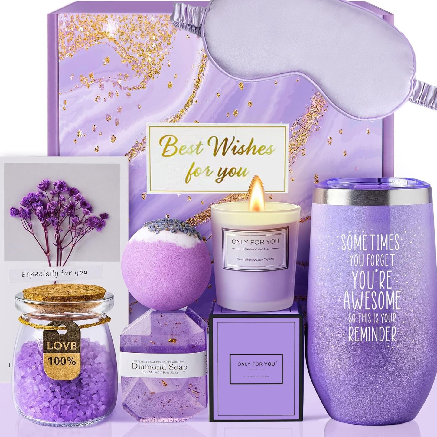 Luxury Spa Gift Basket For Women–Self Care Gift Set For Birthdays, Mother's Day & Special Occasions