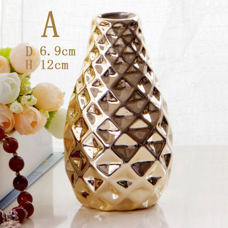 Nordic Ceramic Vase–Minimalist Decorative Flower Vase for Living Room, Dining Table & Home Décor