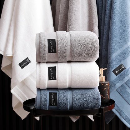 Oversized Cotton Bath Towel 80x160cm-Luxury Hotel Quality Soft Absorbent Towel-Large Quick Dry Bathroom & Beach Towel