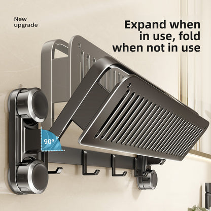 No-Drill Heavy Duty Bathroom Shower Shelf – Suction Cup Storage Rack
