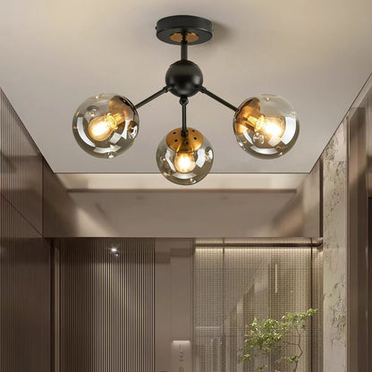 Modern Nordic LED Ceiling Light - Glass Pendant Ceiling Lamp for Hallway, Entryway & Living Room