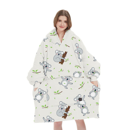 USB Heated Hooded Blanket - Oversized Double-Layer Flannel Wearable Blanket for Winter & Cosy Lounging