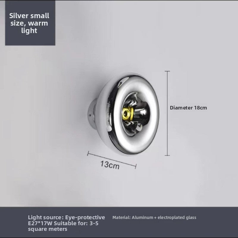 Modern Glass LED Wall Light - Luxury Bedside & Living Room Wall Sconce