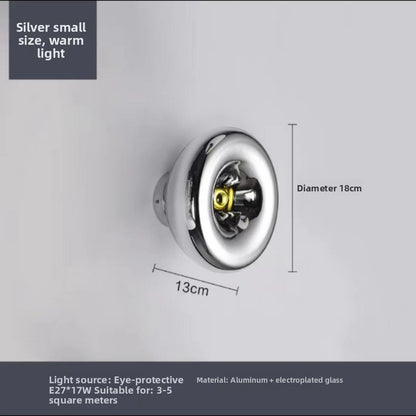 Modern Glass LED Wall Light - Luxury Bedside & Living Room Wall Sconce