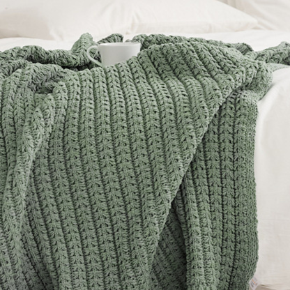Luxury Chenille Throw Blanket–Soft Nordic Sofa & Bed Blanket