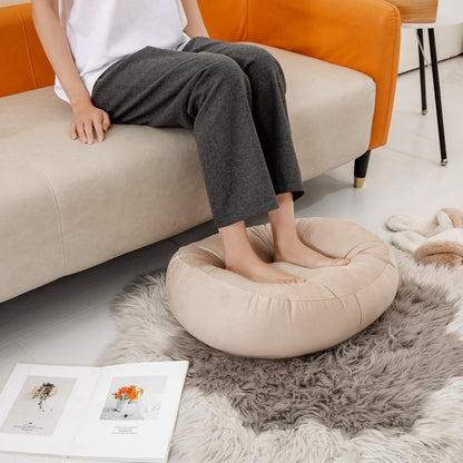 Plush Cloud Backrest Pillow - Soft Japanese Style Waist Support Cushion for Sofa, Bed & Office