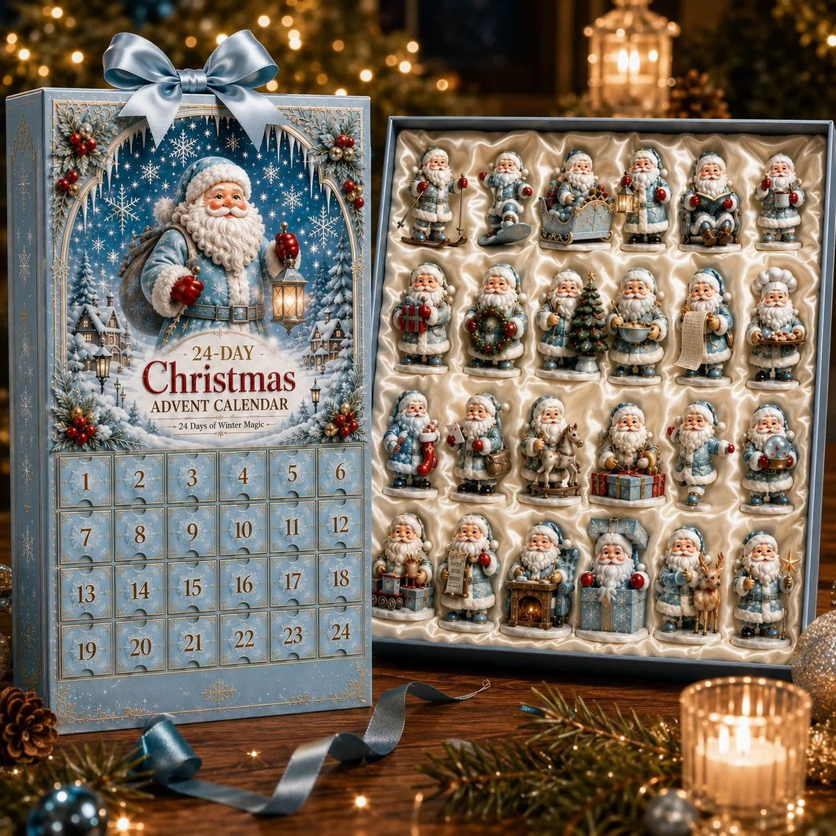 Christmas Acrylic Decorations Blind Box - 3mm Festive Santa, Gnome & Snowman Collectible Ornaments