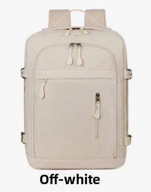 Waterproof Travel Backpack–Airline Carry-On Backpack with Dry & Wet Separation & 15-Inch Laptop Compartment