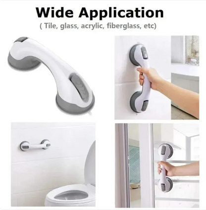 Suction Grab Handle for Bathroom-Non-Slip Safety Support Bar-Vacuum Suction Grip Handle for Shower, Glass & Tiles