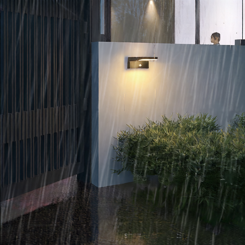 18W Outdoor LED Wall Light - IP54 Waterproof Rotatable Wall Lamp with Optional Motion Sensor