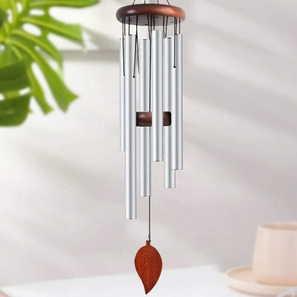 Retro Metal Wind Chimes - 68cm Decorative 6-Tube Hanging Wind Chime for Garden, Patio & Balcony