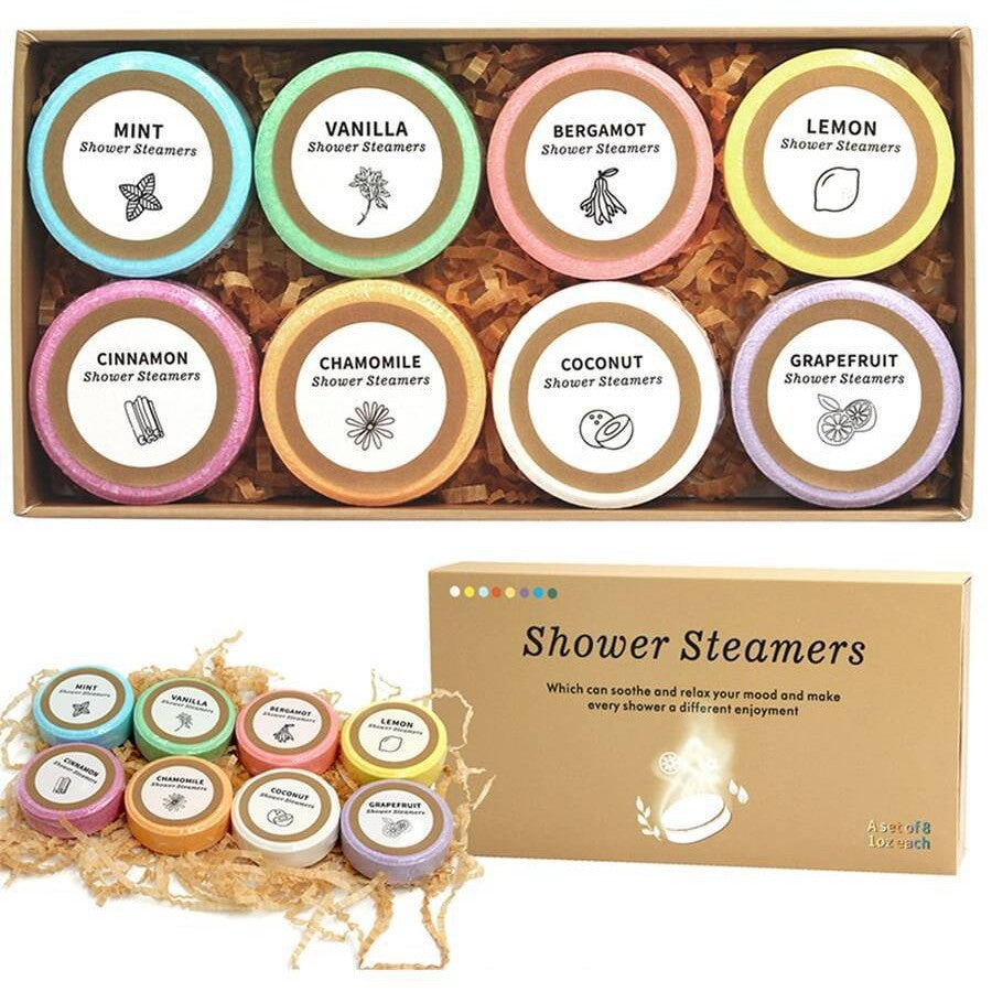 Aromatherapy Sea Salt Shower Steamers–Relaxing Exfoliating Shower Tablets