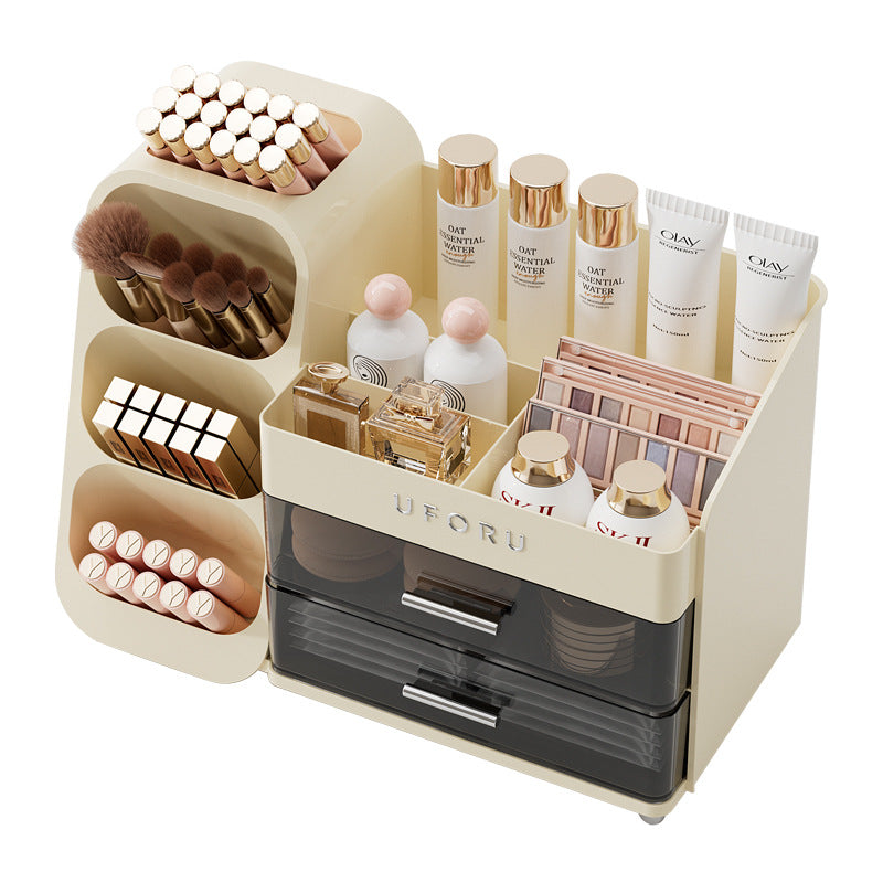 Luxury Makeup Organiser Box–Large Capacity Cosmetic Storage Case With Drawers