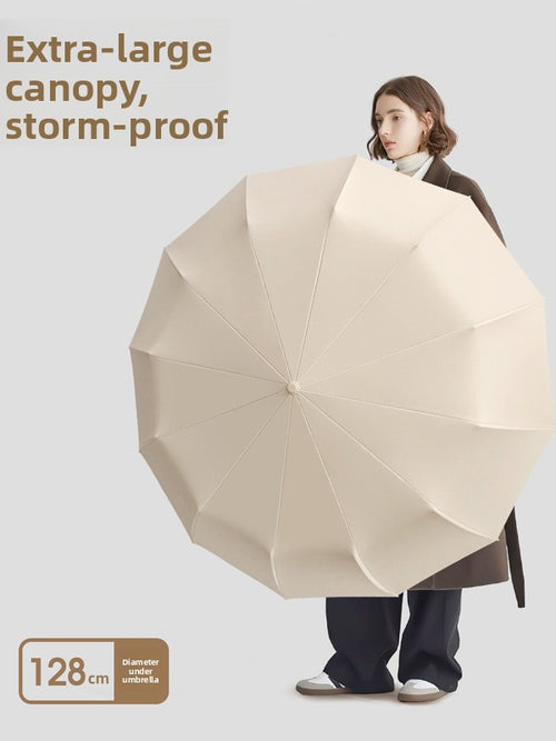 Fully Automatic Windproof Travel Umbrella–Compact UV Protection Folding Umbrella