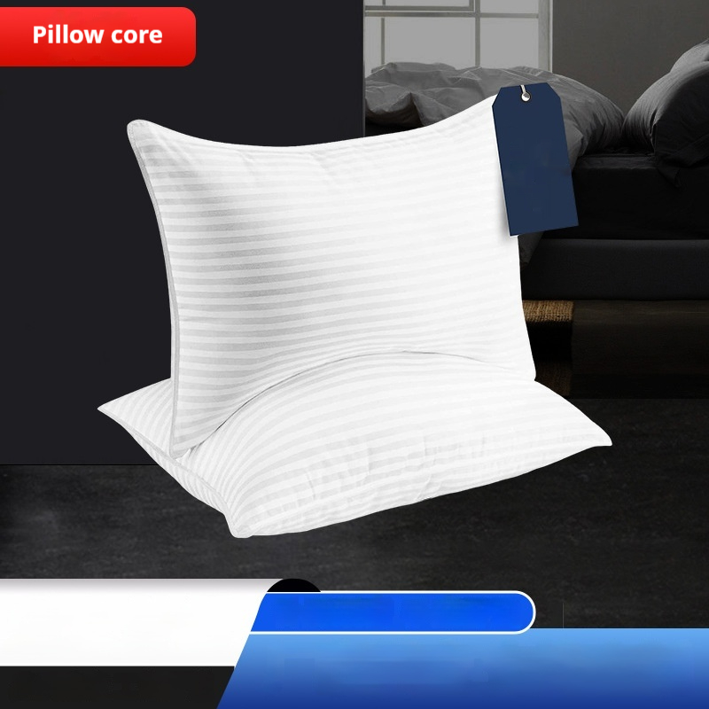 Cotton Filled Pillow Set – Soft Polyester Bed Pillows (2 Pack), Comfortable Sleeping Pillows for Home