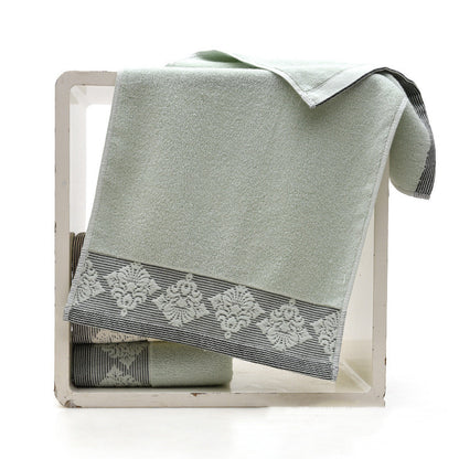 Couples Cotton Towel Set Bulk-Soft Absorbent Bathroom Towels-Matching Luxury Bath Towels Set