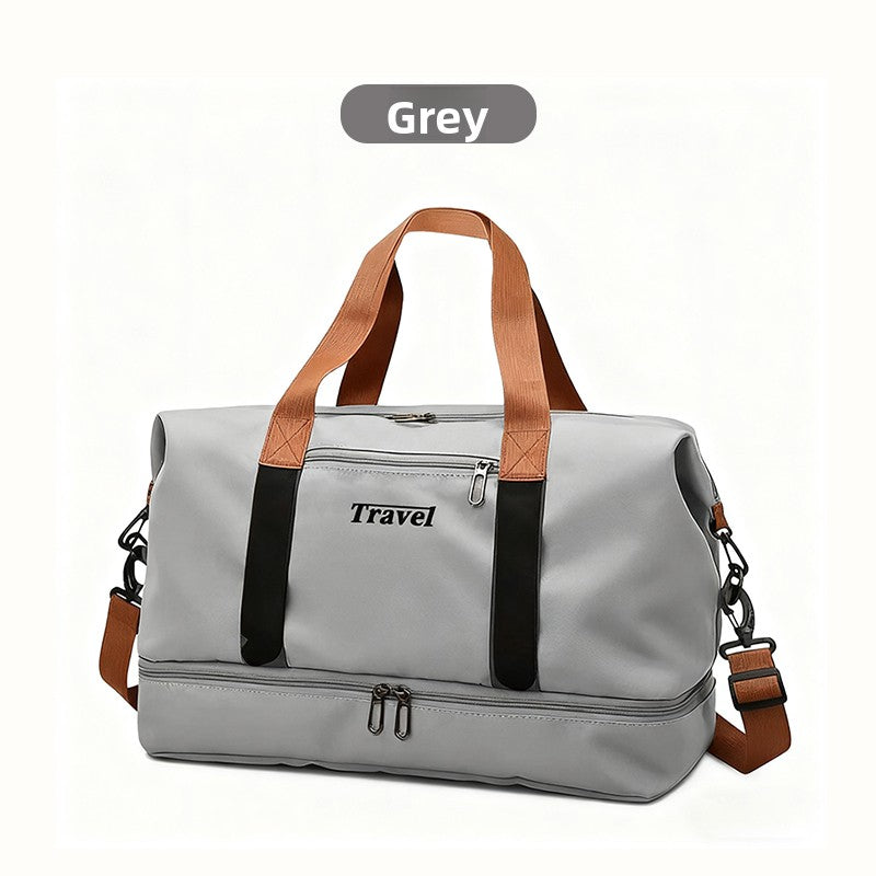 Waterproof Gym Duffle Bag–Large Capacity Travel Bag with Dry & Wet Separation
