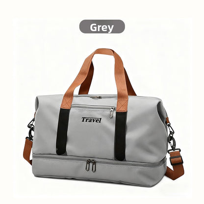 Waterproof Gym Duffle Bag–Large Capacity Travel Bag with Dry & Wet Separation