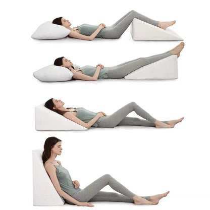 Triangle Support Pillow–Ergonomic Bed Backrest Cushion, Sponge Bed Wedge Pillow for Reading & Relaxing