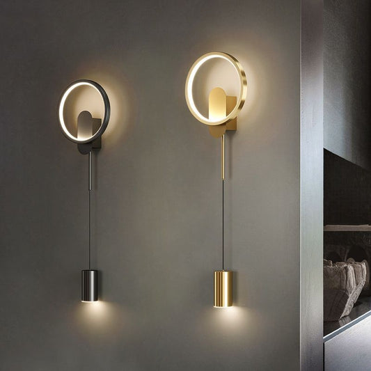 Modern Nordic LED Wall Lamp–Smart Dimmable Resin Wall Light With Remote Control