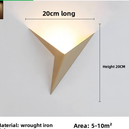 Nordic LED Wall Light - Modern Minimalist Iron Wall Lamp for Bedroom, Living Room & Hallway