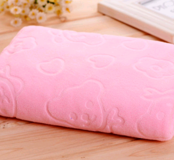 Kids Cartoon Bear Bath Towel 70x140cm-Soft Microfiber Children’s Towel-Super Absorbent Cute Baby & Toddler Towel