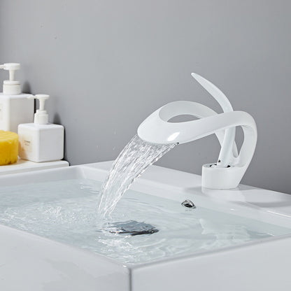 Luxury Waterfall Basin Mixer Tap – Premium Brass Bathroom Faucet