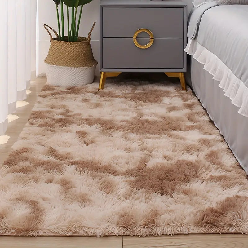 Soft Plush Area Rug–Modern Tie-Dye Non-Slip Carpet for Bedroom & Living Room Décor