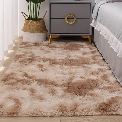 Soft Plush Area Rug–Modern Tie-Dye Non-Slip Carpet for Bedroom & Living Room Décor
